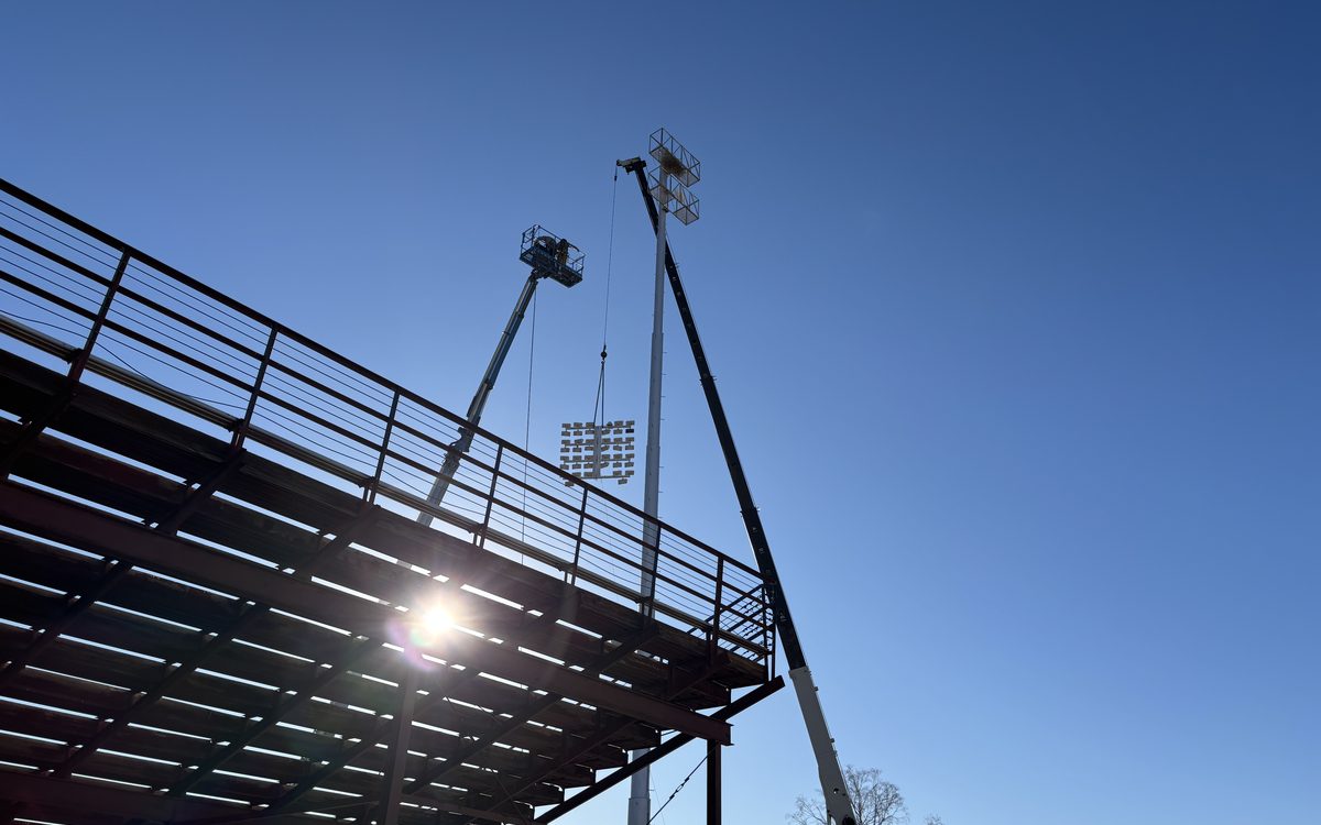 Parker High School Football lighting installation