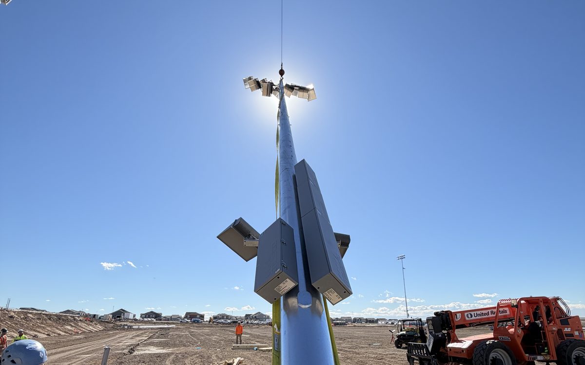Rocky Vista High School lighting installation